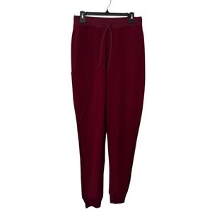 Mandala Wine Red Women's Joggers Scrub Pants Size Tall Small